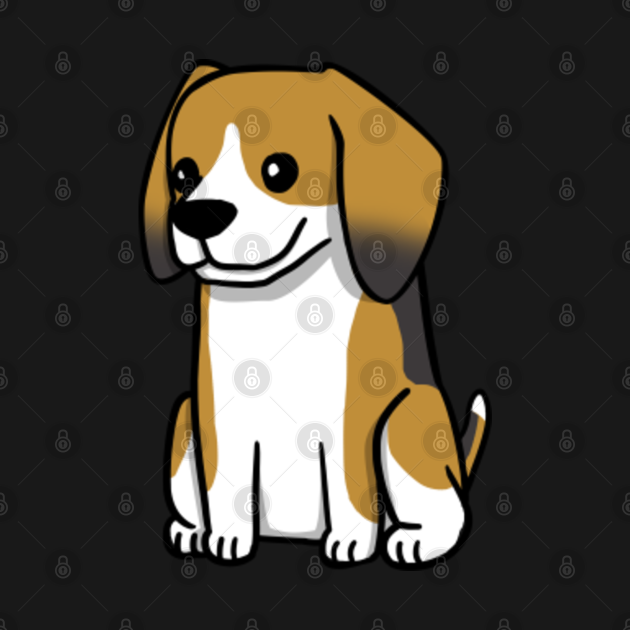 Beagle Cute Cartoon - Beagle - T-Shirt | TeePublic