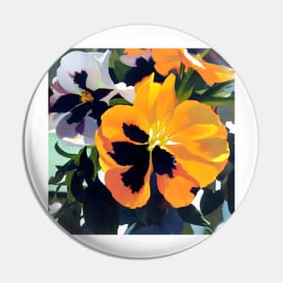 Pansies in the Sun Pin