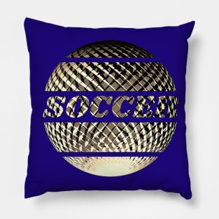 Soccer ball gold Pillow