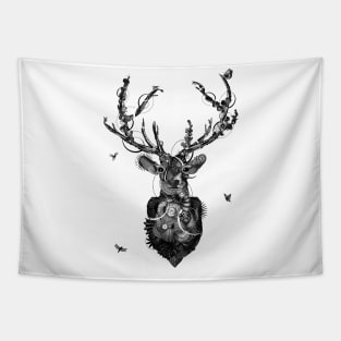 Deerhead b/w Tapestry