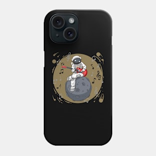 Astronaut with guitar musician gift Phone Case
