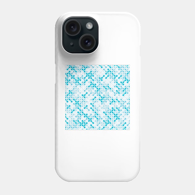 Nice metaball pattern abstract in blue Phone Case by IDesign23