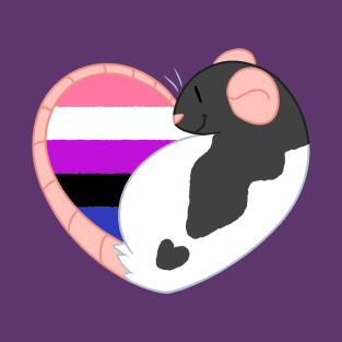 Genderfluid Pride Rat T-Shirt