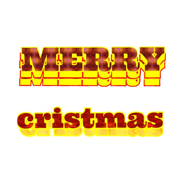MERRY christmas text art design. by Dilhani