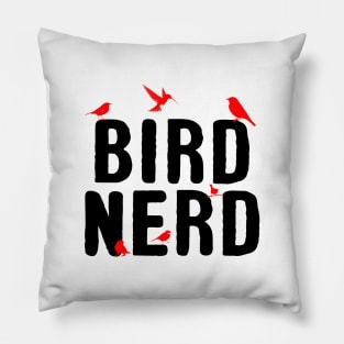 'Bird Nerd Birdwatching' Awesome Bird Lover Gift Pillow