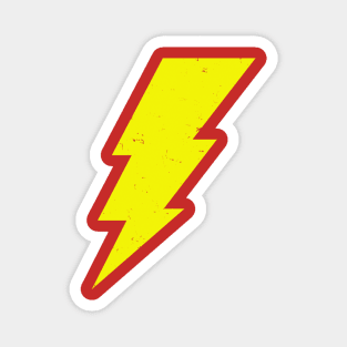 Simple Distressed Lightning Bolt Magnet