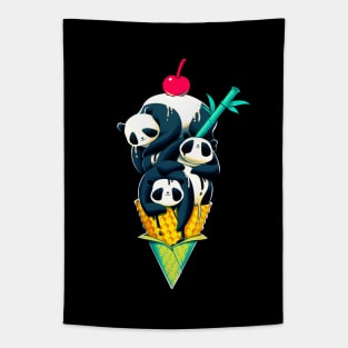 Panda Ice Cream Tapestry