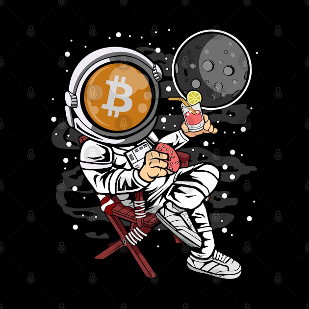 Retirement Plan Astronaut Bitcoin BTC Coin To The Moon Crypto Token Cryptocurrency Blockchain Wallet Birthday Gift For Men Women Kids by Thingking About