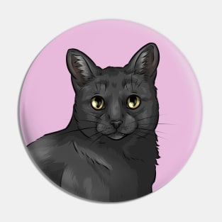 Cute Black Cat Pin