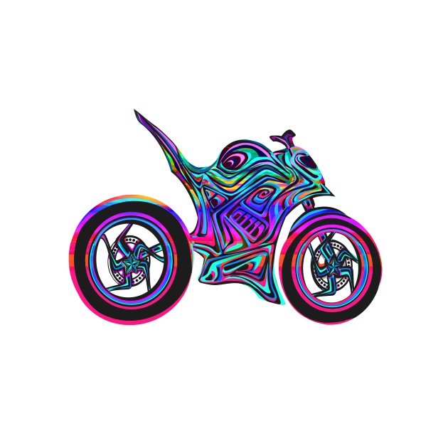 Color Spectrum  Hyper Naked Motorcycle by ogfx