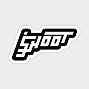 Shoot - Cyberpunk Logotype Style Magnet