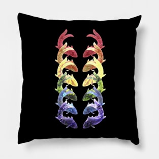 Rainbow Fishes Pillow