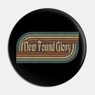 New Found Glory Vintage Stripes Pin