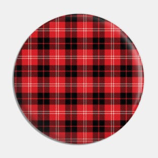 Red Flannel Pattern Pin