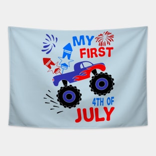 My first 4th of july kids Tapestry