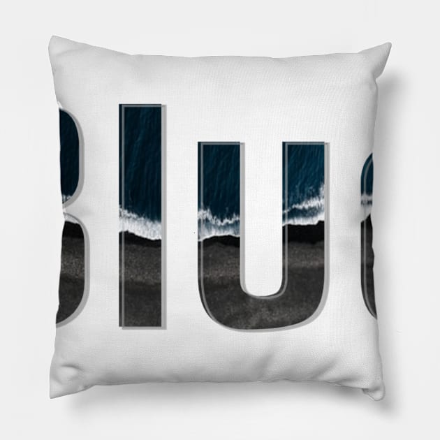 Blue Pillow by afternoontees