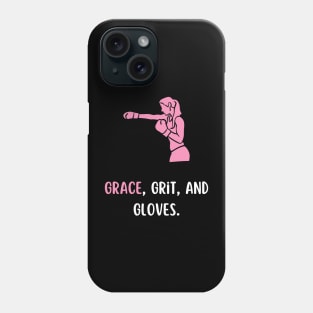 grace, grit gloves dark Phone Case