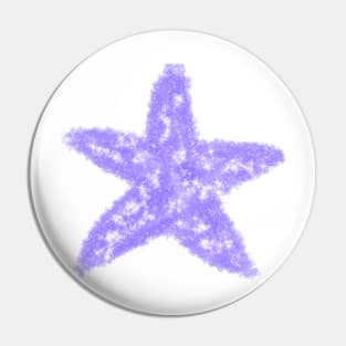 Purple white stars sparkle glitter art Pin