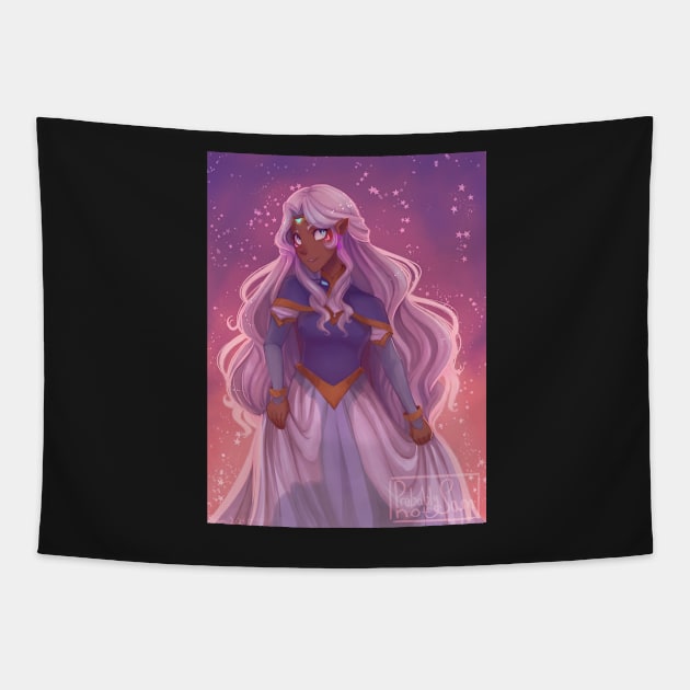 Starry princess Allura Tapestry by Probablynotsam