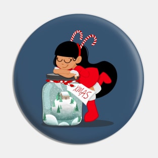 XMAS IN A BOTTLE Pin