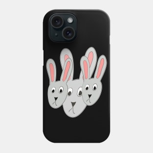 The Three Bunny Problem Phone Case