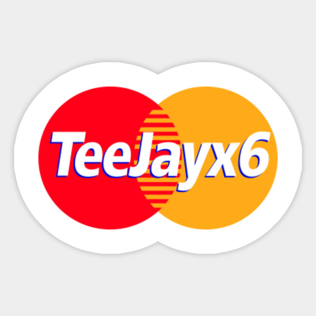 Teejayx6 X Mastercard Teejayx6 Sticker Teepublic
