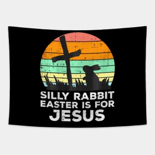 Kids  Rabbit Easter Is For Jesus Christians Toddler Kids Tapestry