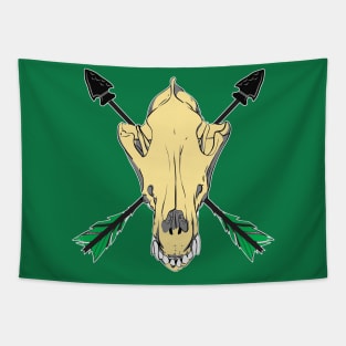 Wolf Skull 6 Tapestry