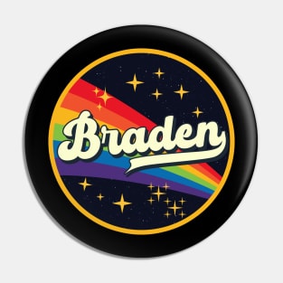 Braden // Rainbow In Space Vintage Style Pin