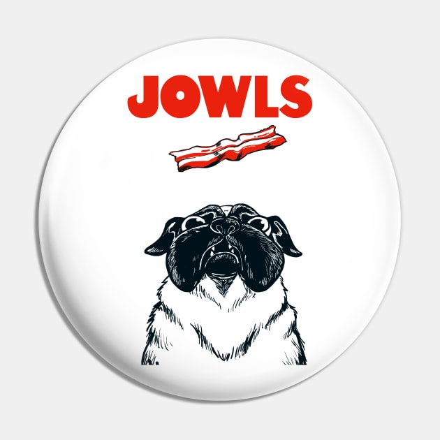 JOWLS Pug-Based Movie Parody Poster Pin by cartoonowl