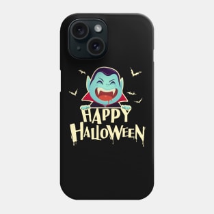 Vampire Scary and Spooky Happy Halloween Funny Graphic Phone Case