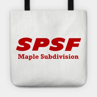 SPSF Maple Subdivision Red Tote