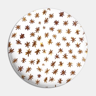 Watercolor stars - amber Pin