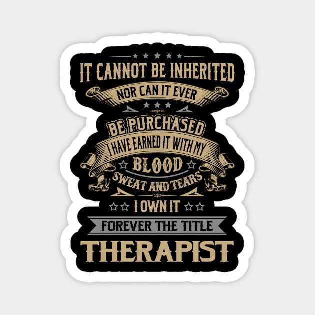 Forever the Title Therapist Magnet by Shoes