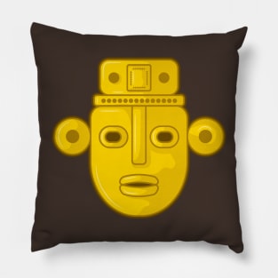 Ancient Colmbian indigenous god Pillow