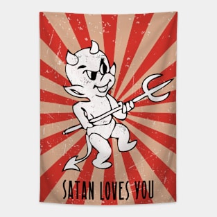 Satan Loves You Tapestry