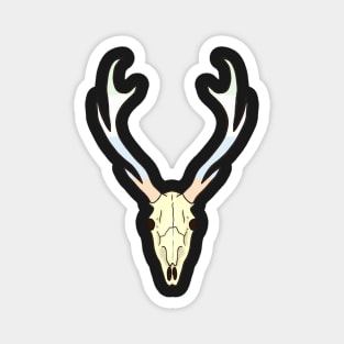 Unlabeled Pride Deer Skull Magnet