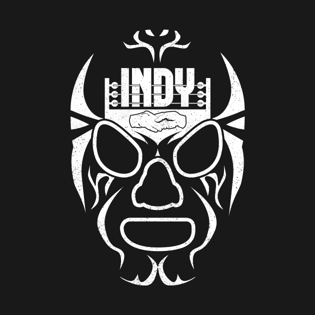 Indy Lucha (white mask) by Indy Handshake