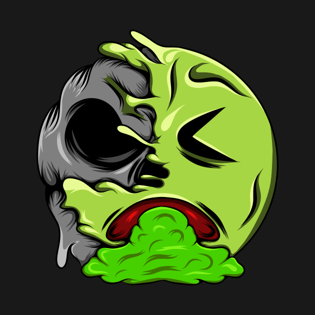 Vomiting Zombie Emoji by D3monic