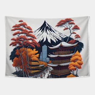 Japanese Oasis Tapestry