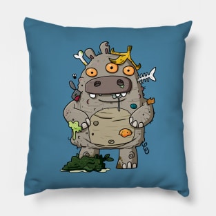 Stinky Garbage Monster Pillow