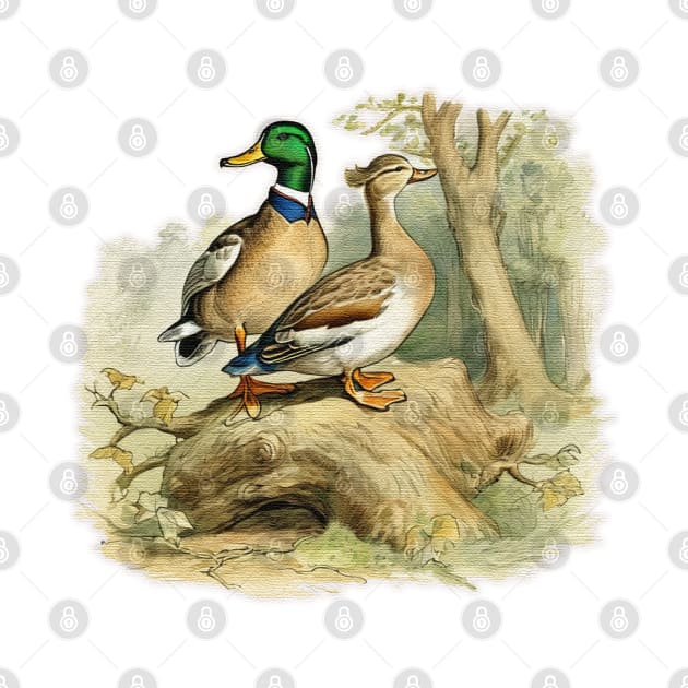 ducks in the woods by JnS Merch Store