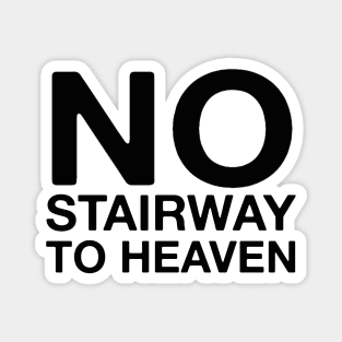 No Stairway! Guitar Store Sign Classic Funny Musician Gift Magnet