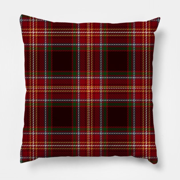 Red Green and Yellow Tartan Plaid Pattern Pillow by teezeedy