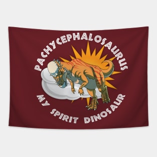 My Pachycephalosaurus Dinosaur Spirit Design Tapestry