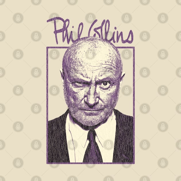 Phil Collins Genesis 1970s Vintage Look by Bingung Mikir Nama Design