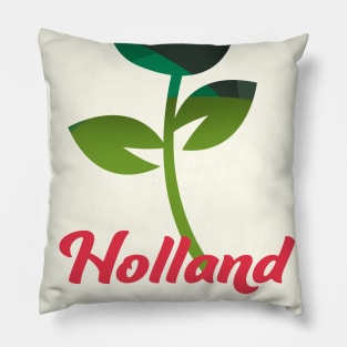 Holland Tulip Vacation art Pillow