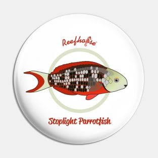 Stoplight Parrotfish Pin