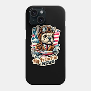 Pilot French bulldog Phone Case