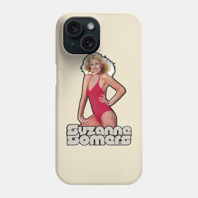 suzanne somers>>original retro fan art Phone Case by MisterPumpkin